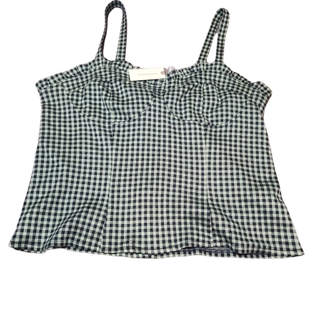 Anthropologie Eva Franco Gingham Sweetheart Tank XL NWT - Picture 6 of 8